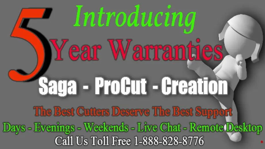 Vinyl Cutter Warranty Guarantee