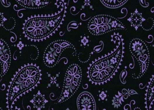 Bandana Black Lavender