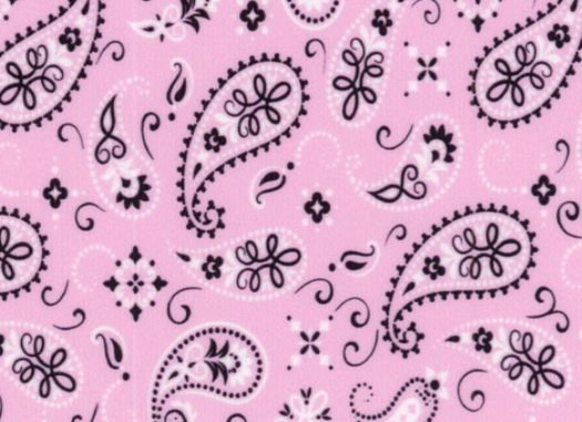 Bandana Pink Black