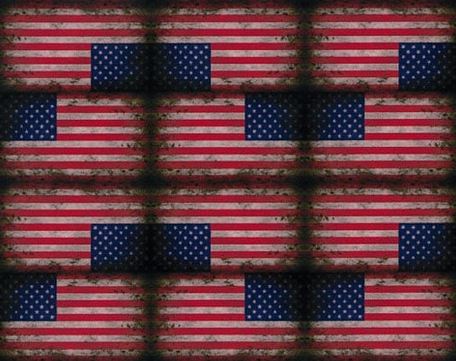 American Flag Distressed