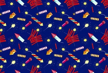 Fireworks Rockets Blue Base