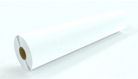 Kapco® 3 Mil Calendered Gloss White Vinyl - Removable Gray Adhesive - 90 Pound Air Release Liner