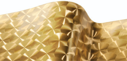 Outdoor Durable Large Engine Turn Gold