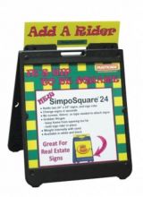 Plasticade® Simpo Square® 24 Economical A-Frame Sign