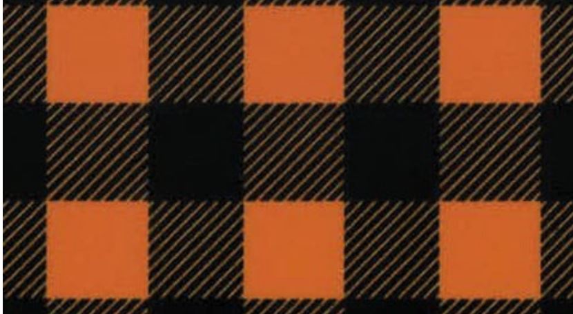 Buffalo Plaid Orange