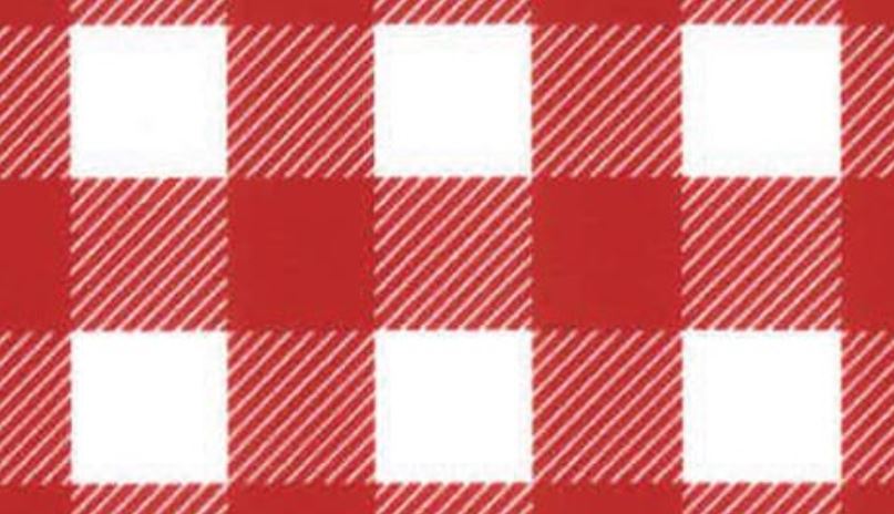 Buffalo Plaid White Red