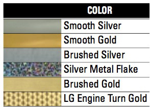 RTape VinylEfx® Solvent Printable Decorative and Outdoor Durable Gold And Silver Vinyl