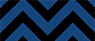 Royal Blue-Black Chevron