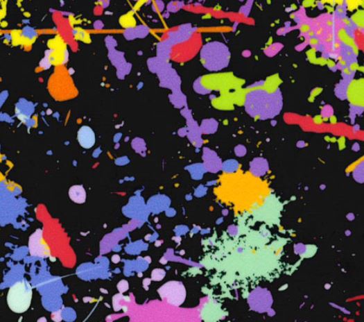 Paint Splatter Black
