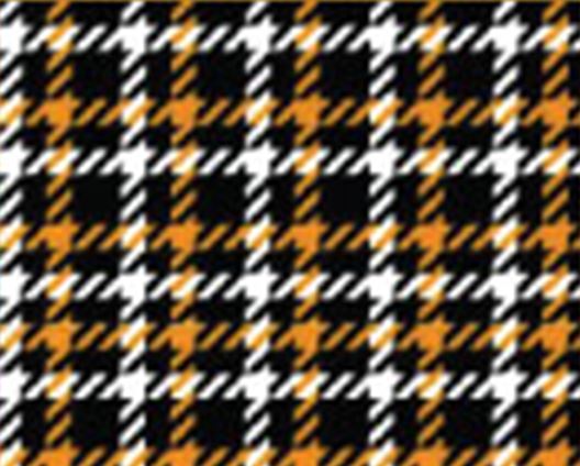 Tartan Black / Orange