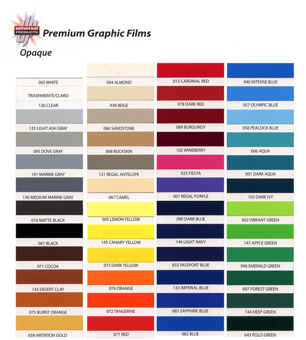 Universal Products Premium Cast Opaque 15